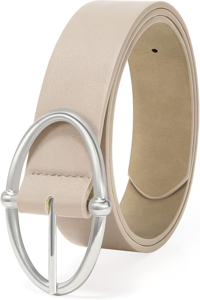 VONMELLI Leather Belts for Women, Women's Belts for Jeans Pants Fashion Ladies Dress Belt with Sl... | Amazon (US)