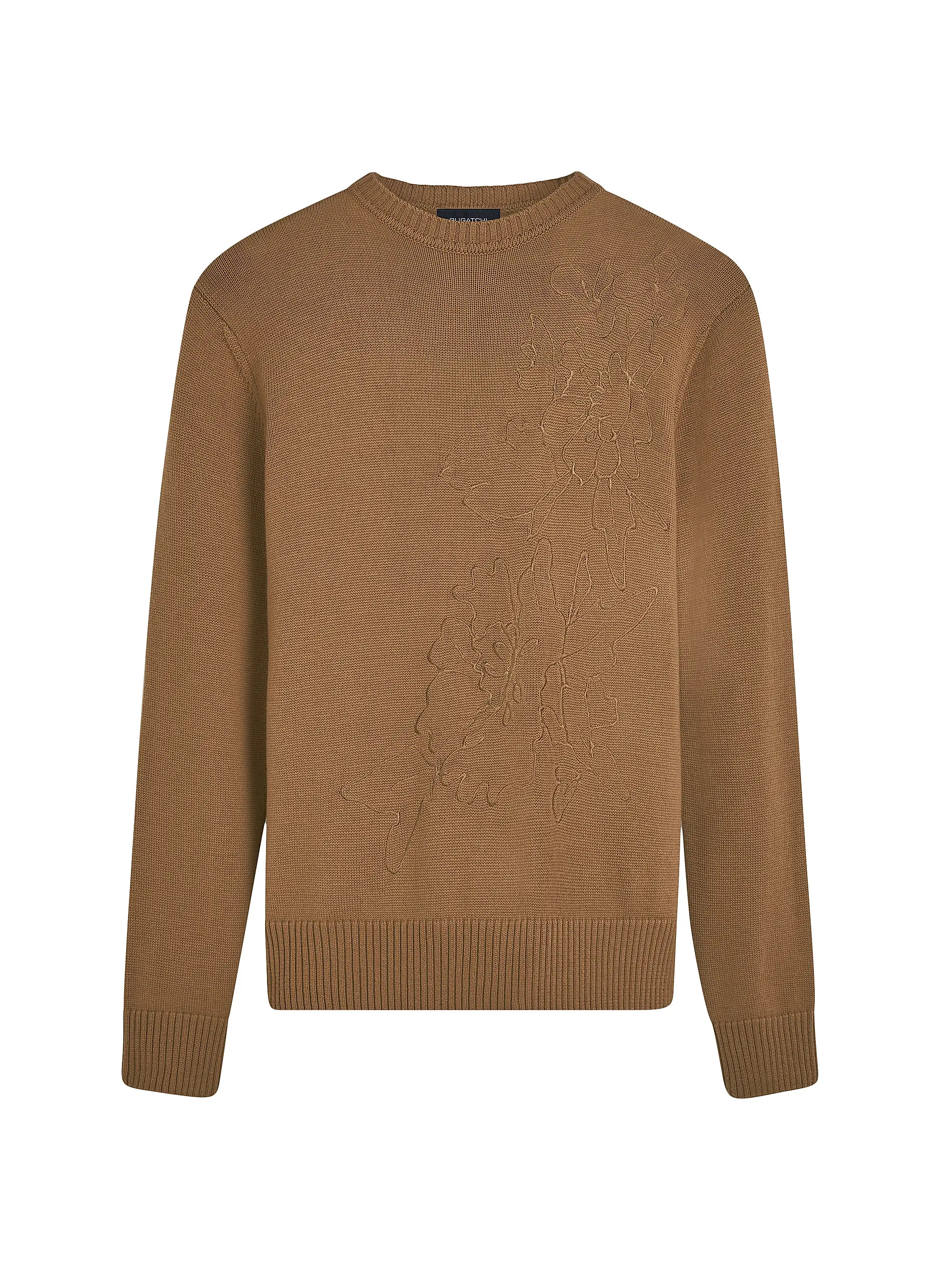 Embroidered Crewneck Long-Sleeve Sweater | Saks Fifth Avenue