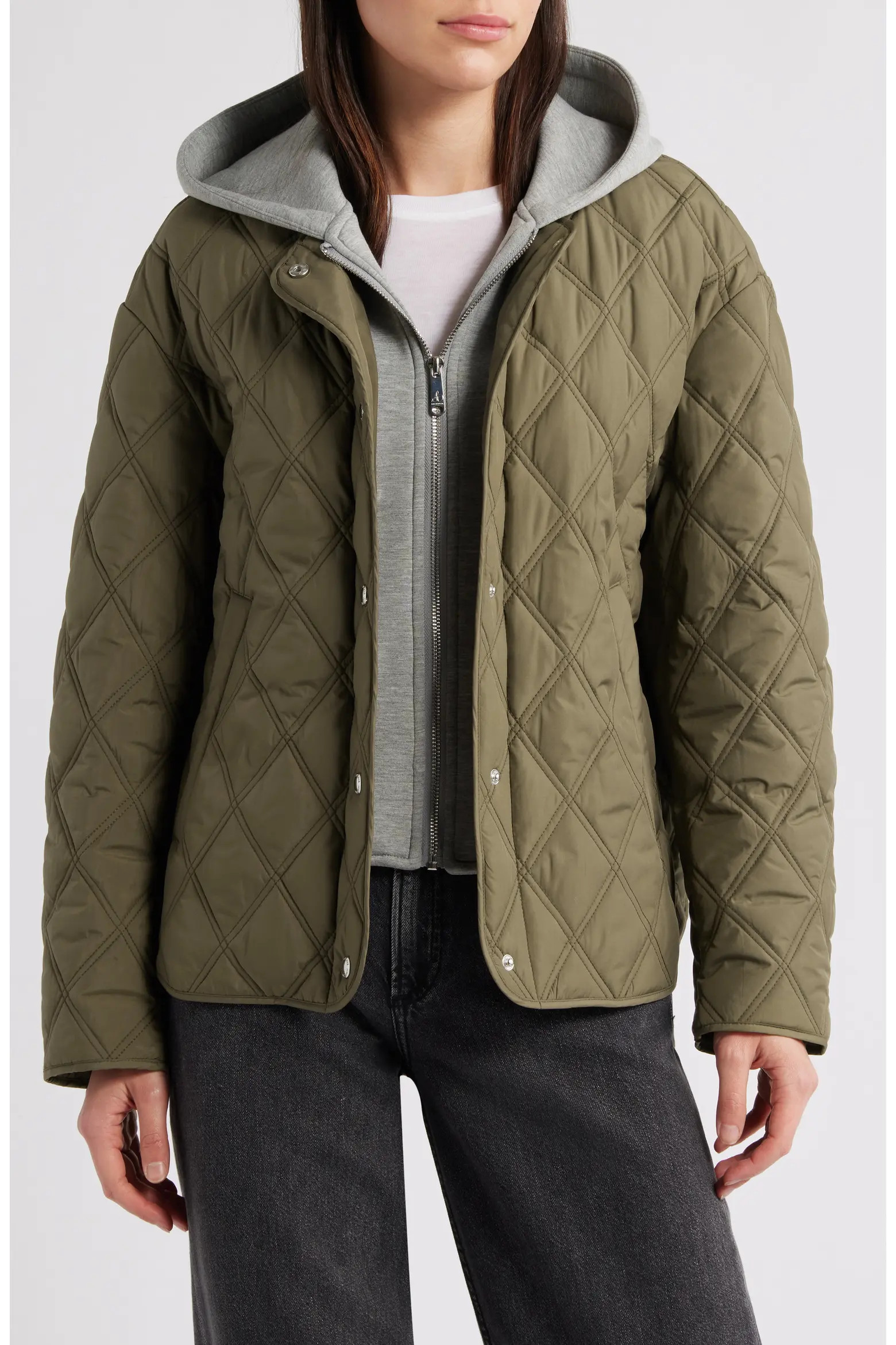 Hoodie Bib Quilted Jacket (Women) | Nordstrom | Nordstrom