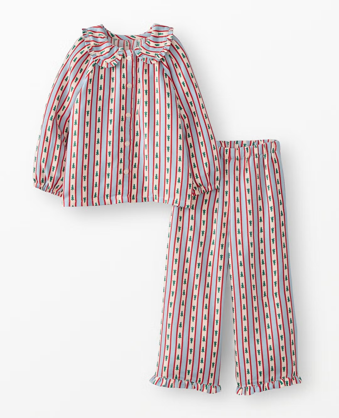 Holiday Ruffle Flannel Pajama Set | Hanna Andersson