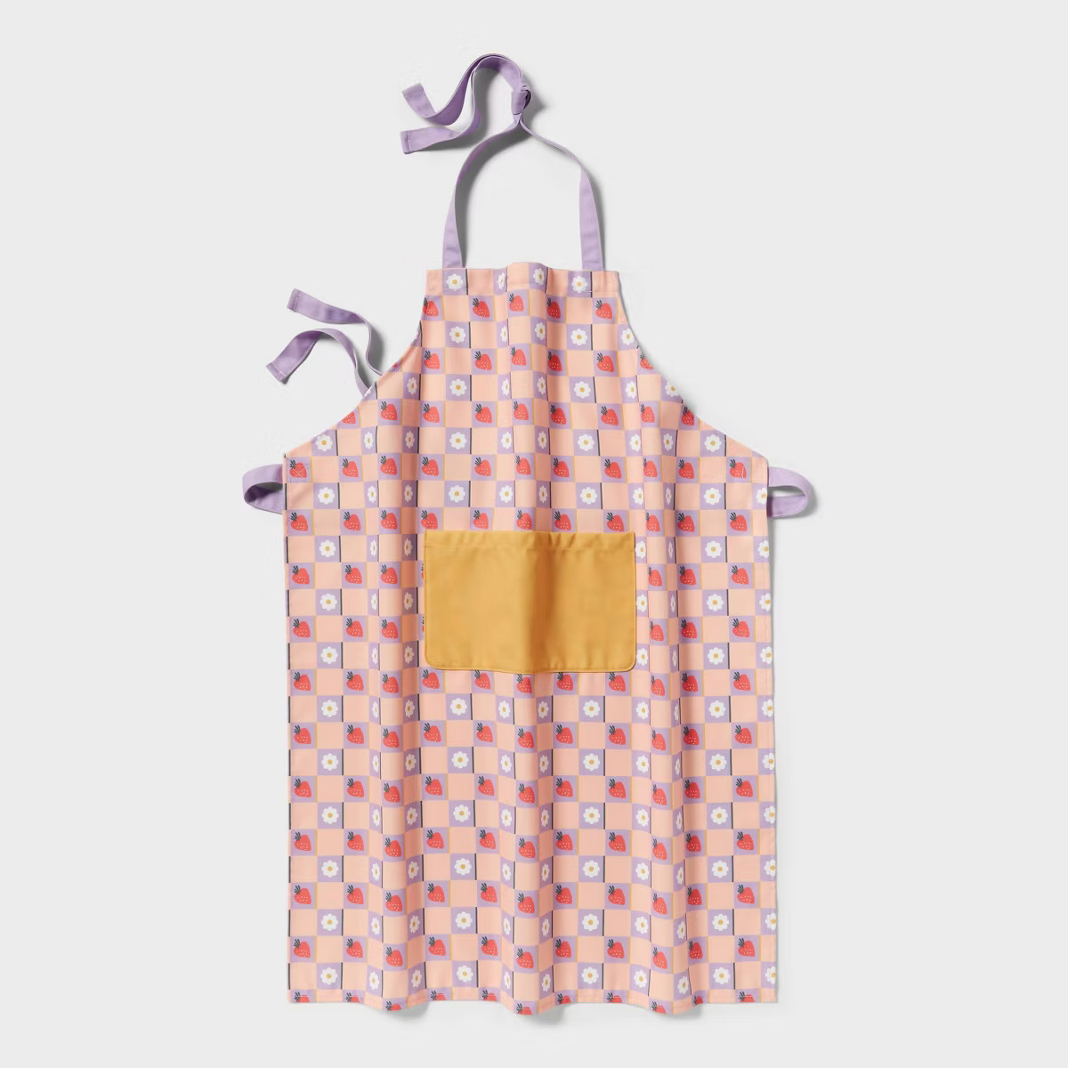 Adult Checked Apron Purple - Pillowfort™ | Target
