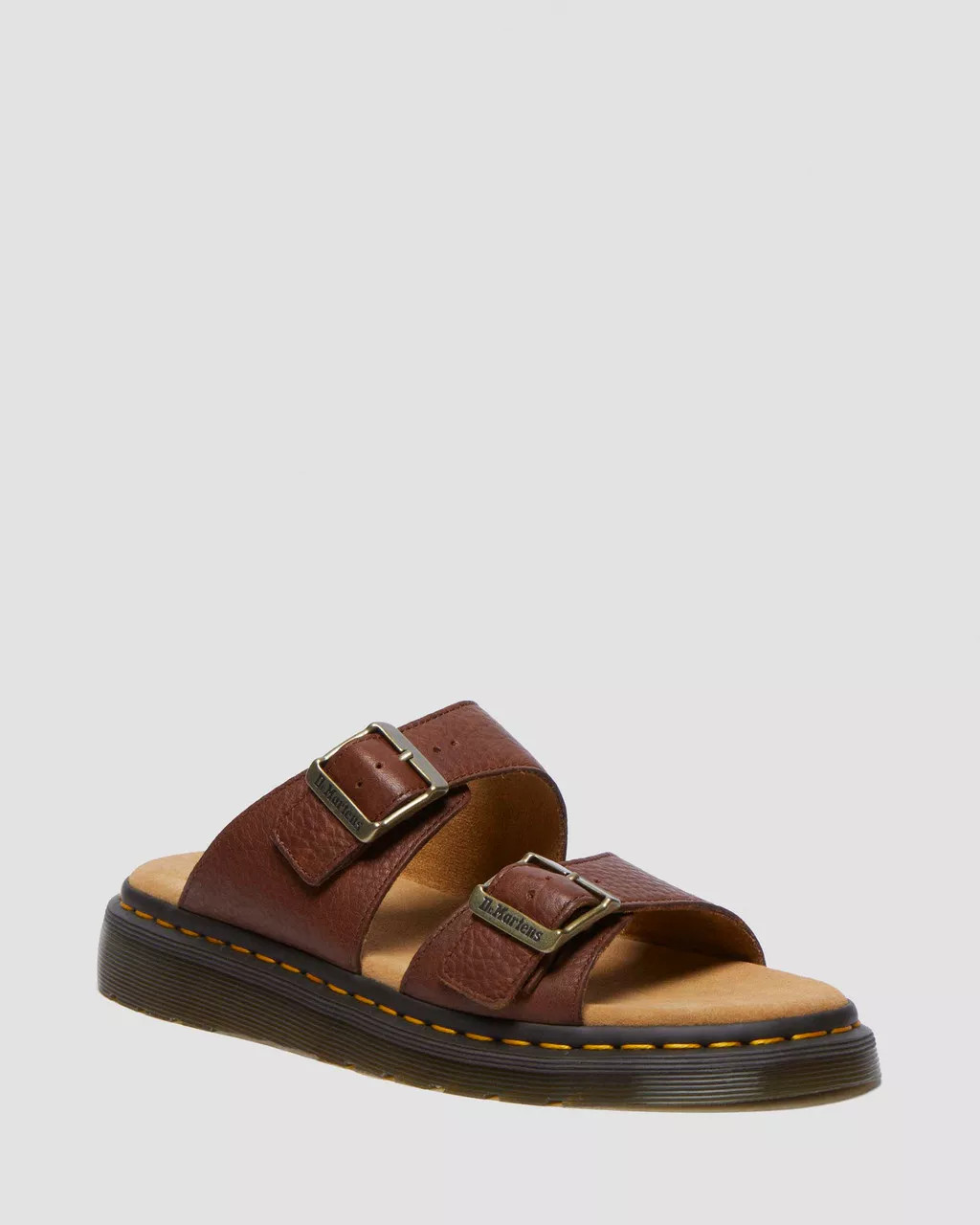 Josef Ambassador Leather Buckle Sandal Slides | Dr. Martens