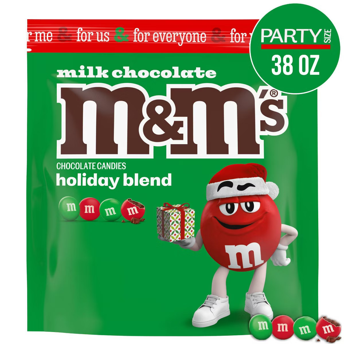 M&M's Holiday Milk Chocolate Christmas Candies - 38oz | Target