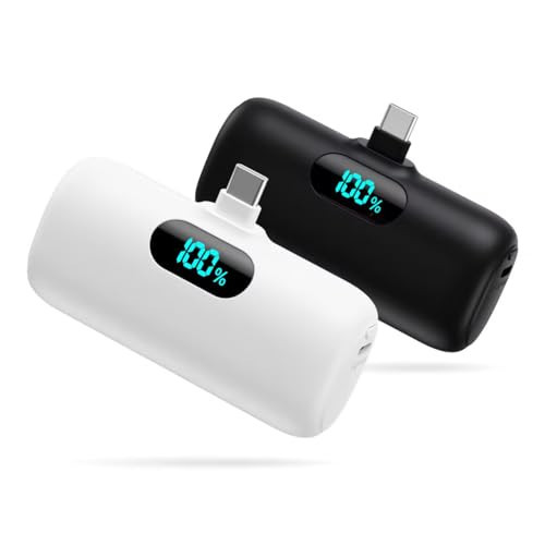 [2 Pack]Portable Charger Power Bank for iPhone 17/16/15,Mini USB C Portable Power Bank 5500mAh Fast Charging Battery Pack Travel Essentials for iPhone 15/16/17 Plus/17 Pro/17 Pro Max,Samsung Android | Amazon (US)