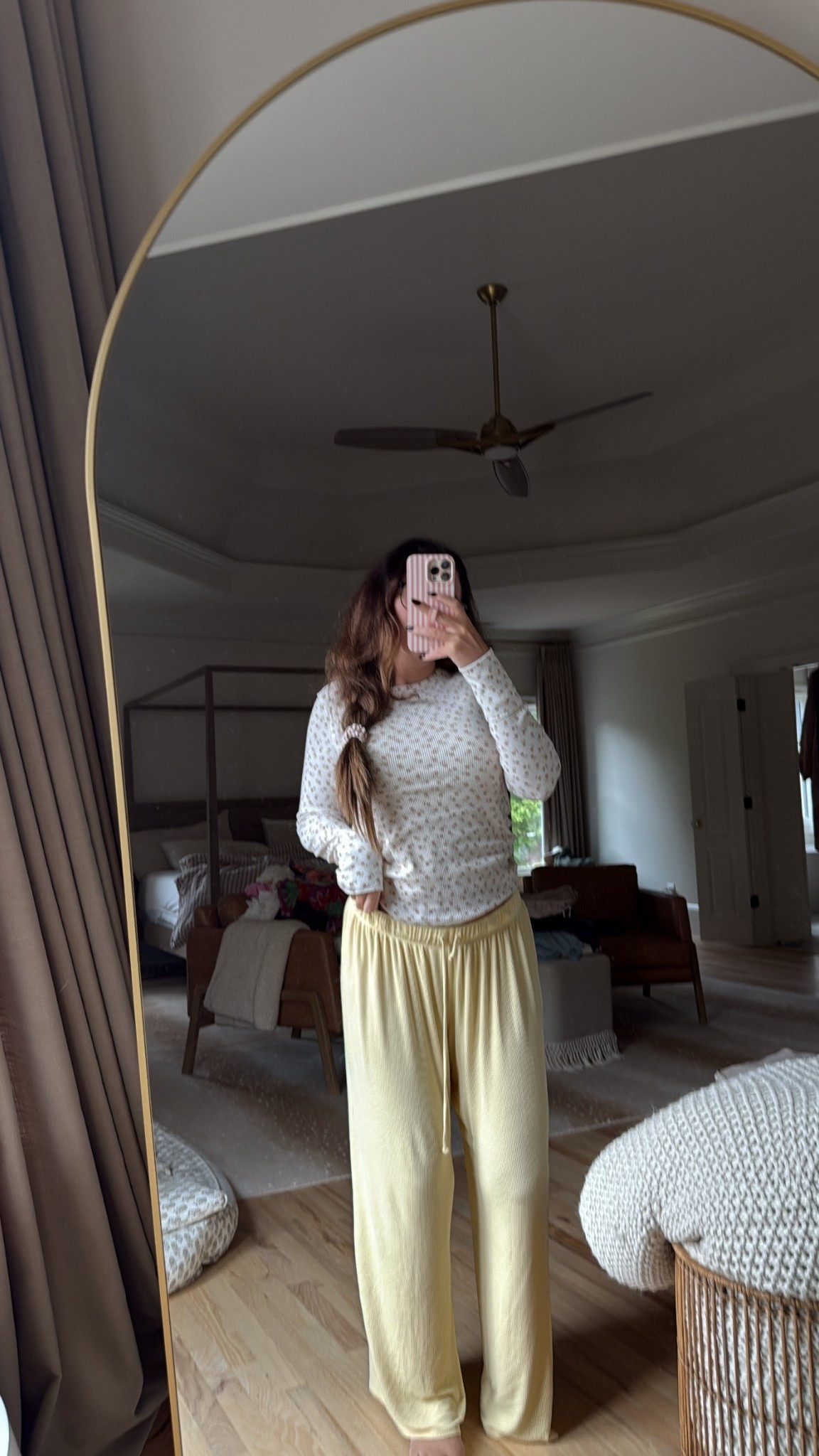 Comfy cozy pjs! Would also wear this top with jeans! 

Layering tee - medium 
Pj pants - medium 
Pj tank - medium 

#LTKHome #LTKFindsUnder50