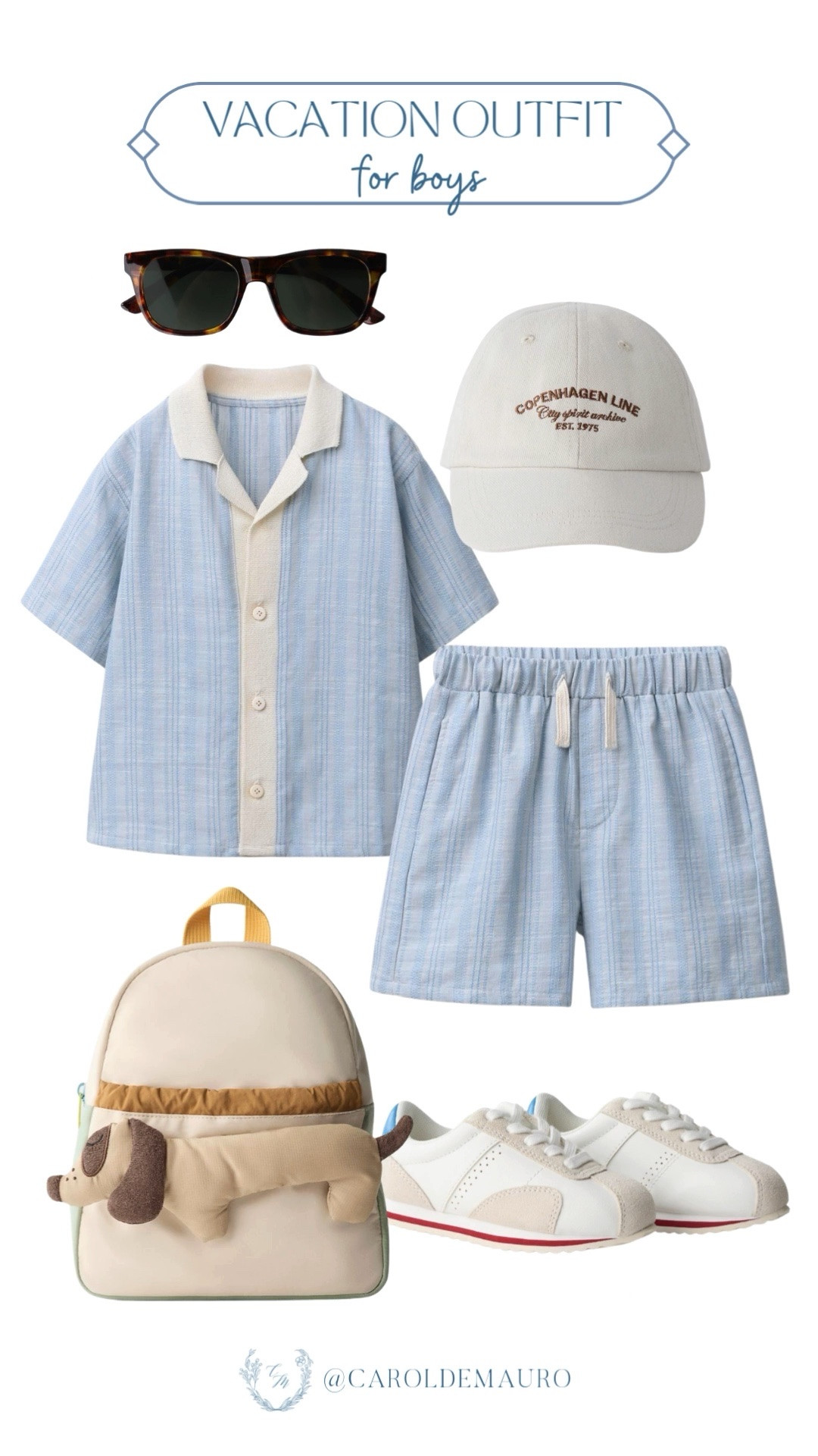 Looking for a cute vacation outfit for your lovely boy? Grab this outfit from Zara! Just style a cute matching set with sneakers, a cap, a toddler backpack, and sunglasses.

vacation ready, kids fashion, toddler looks, spring style, little wanderer, capsule wardrobe, boys ootd, mom approved

#LTKMens #LTKootd #LTKKids