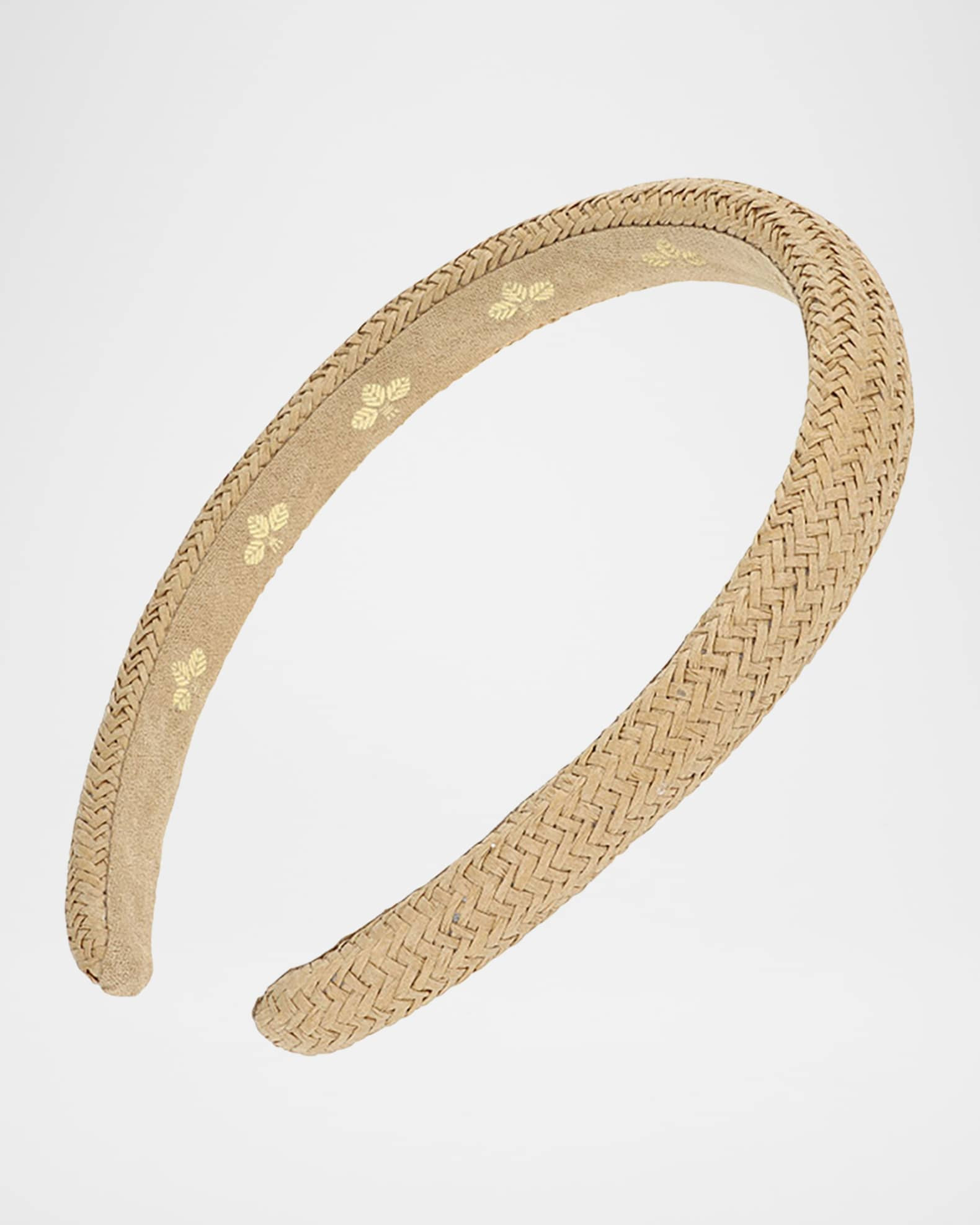L. Erickson USA Coastline Woven Skinny Headband | Neiman Marcus