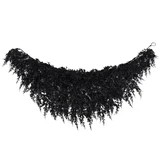 My Texas House Halloween Drapey Faux Cedar Garland, Black, 6' | Walmart (US)