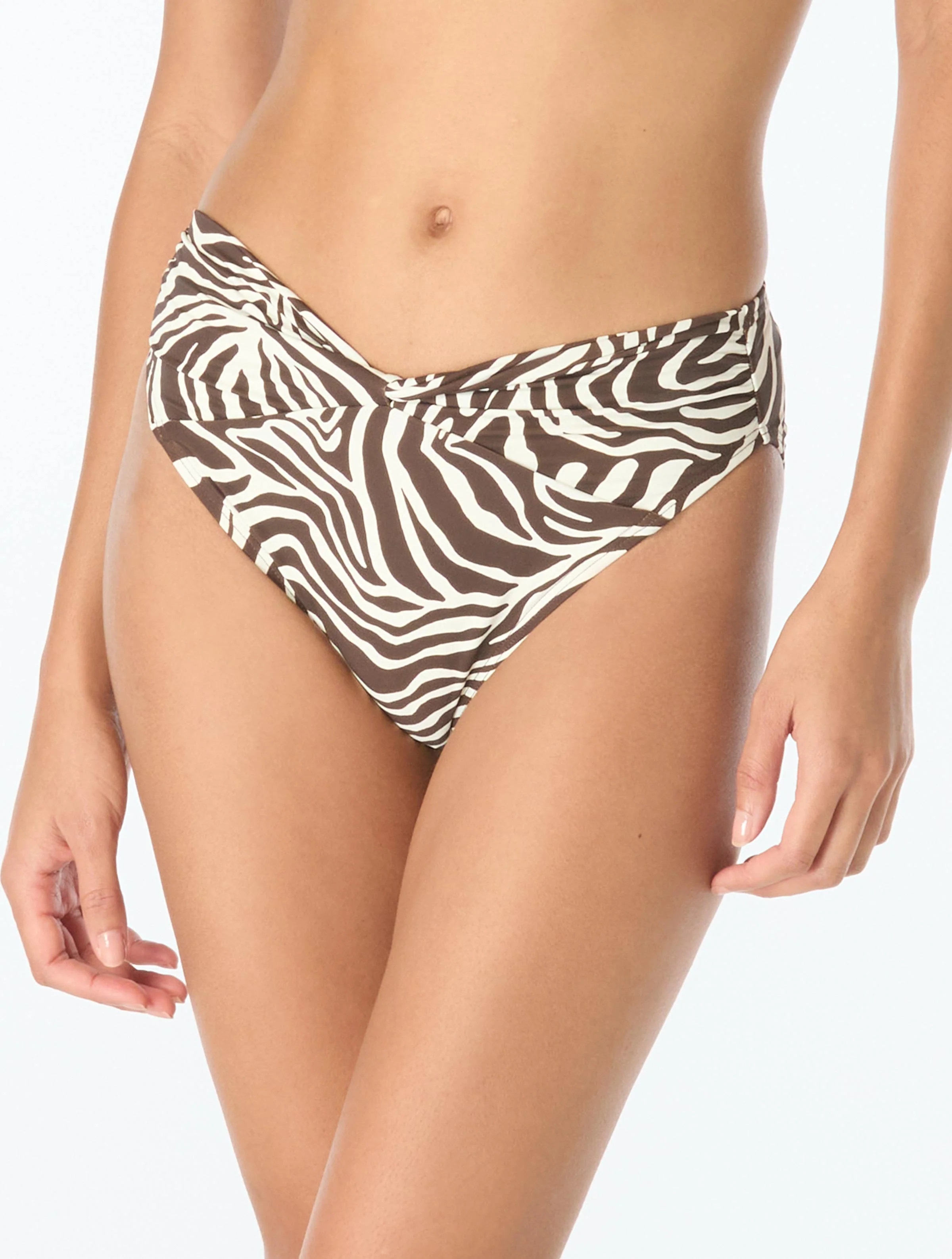 Vince Camuto Twist Front Bikini Bottom - Mini Zebra | Beach2Ocean
