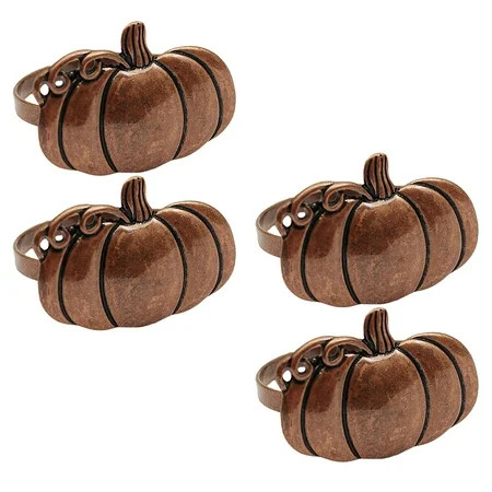 Vintage Decor Blush Napkin Ring Place Settings Dinner Halloween Desk Topper Party Buckle Banquet 4 Pcs | Walmart (US)