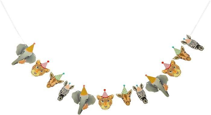 Jungle Safari Party Decorations - Wild Animal Banner, Zoo & Woodland Animal Theme Decorations for... | Amazon (US)