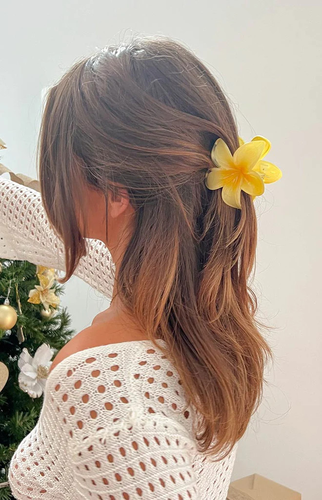 Frangipani Yellow Flower Clip | Beginning Boutique (US)
