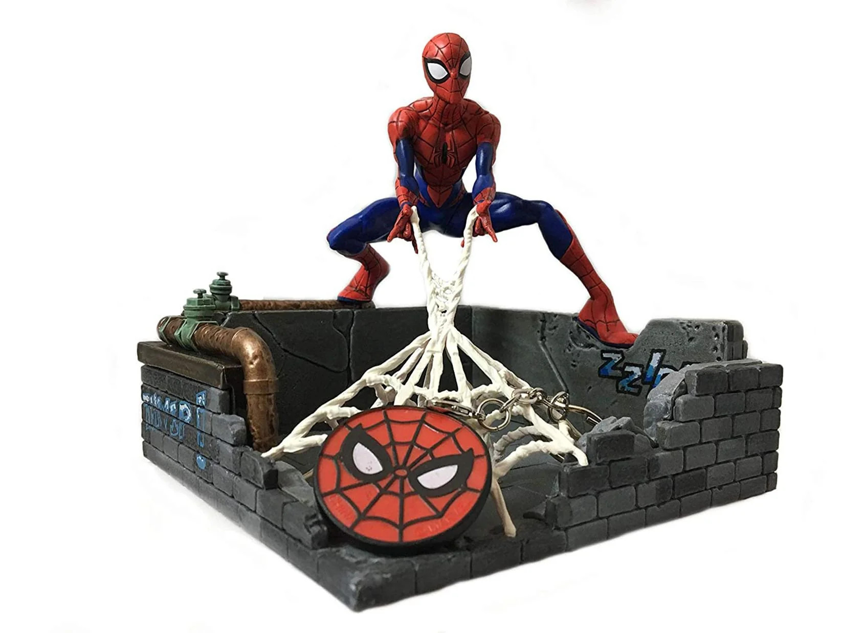Marvel Spider-Man Finders Keypers Statue | Official Spider-Man Key Holder Figure | Toynk