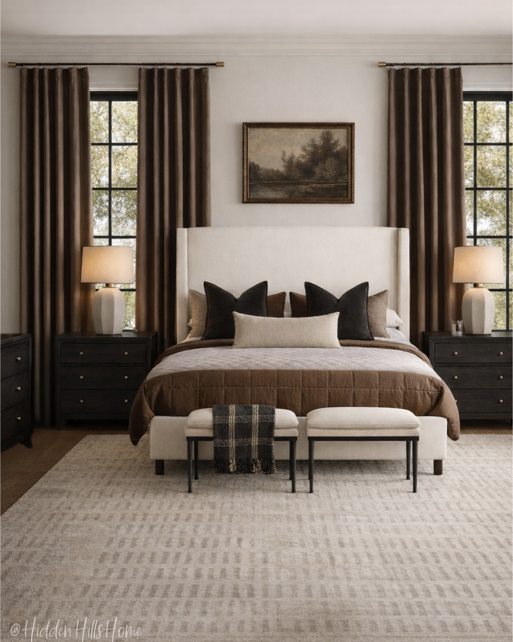 Moody bedroom decor mood board, master bedroom design, home decor ideas, bedroom inspiration with dark and moody tones, bedding, nightstands #bedroom

#LTKHome #LTKSaleAlert #LTKSeasonal
