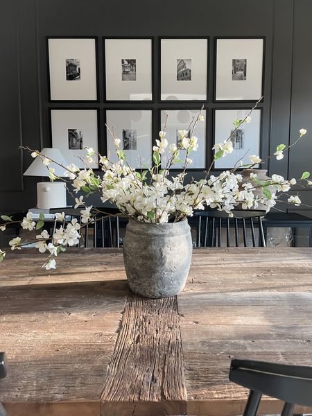 Gallery wall, spring stems, aged vases, dining room inspo 

#LTKhome