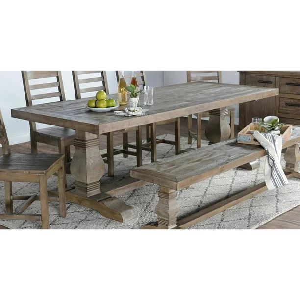 Kosas Home Quincy 94 in. Trestle Dining Table | Walmart (US)