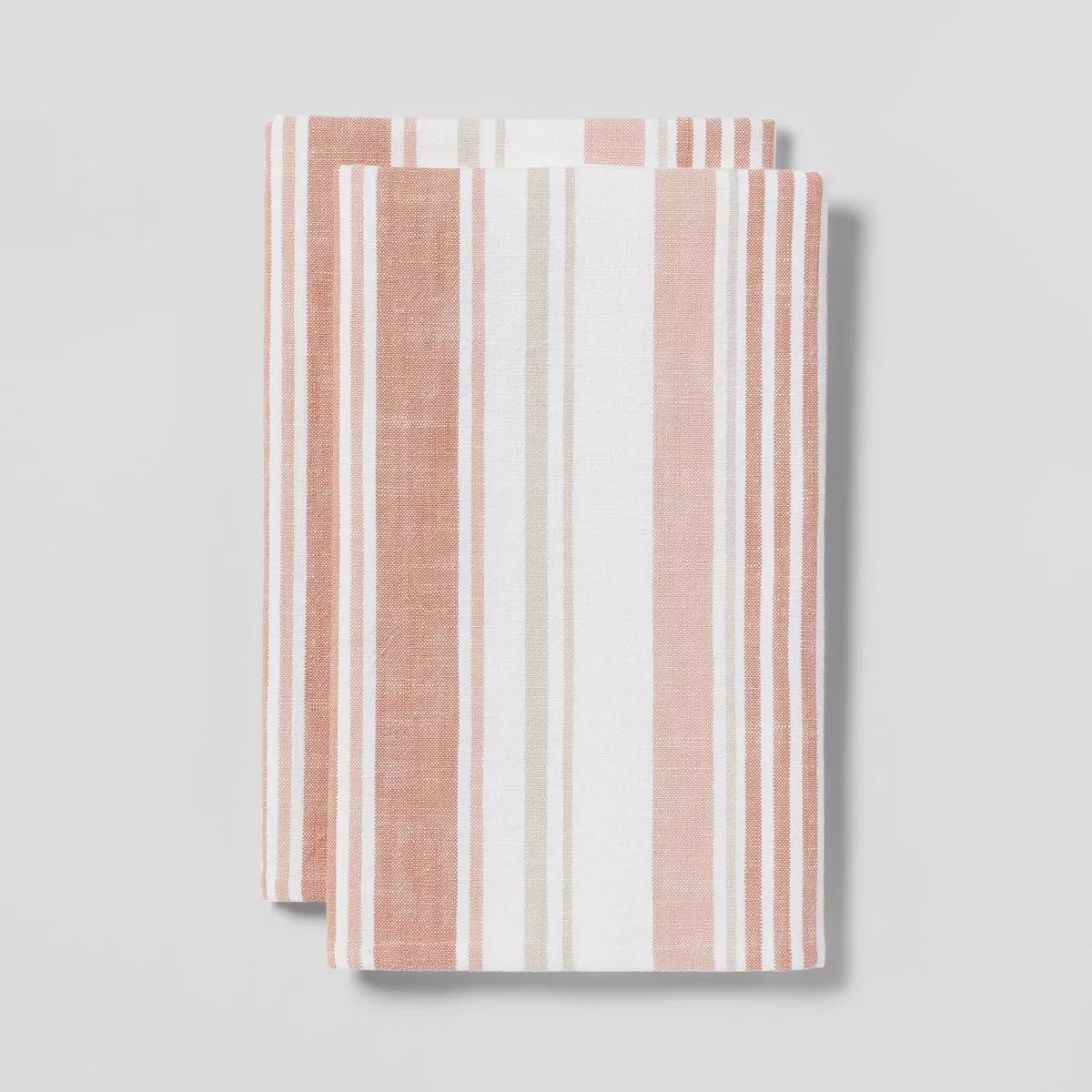 2pk Cotton Flat Weave Striped Kitchen Towels - Threshold™ | Target