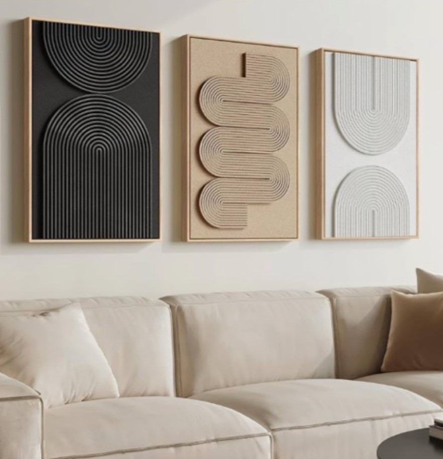 Clean, curated, and quietly statement making. 🤍✨ This textured neutral wall art is giving modern minimalist, elevated home aesthetic, gallery wall, quiet luxury, and chic designer-inspired decor. The layered texture and neutral tones feel artistic, ethereal, and effortlessly cool while adding warmth to a calm, curated space.

Run, don’t walk! Grab yours now for the ultimate home refresh. 🖤

#LTKOver40 #LTKHome #LTKU