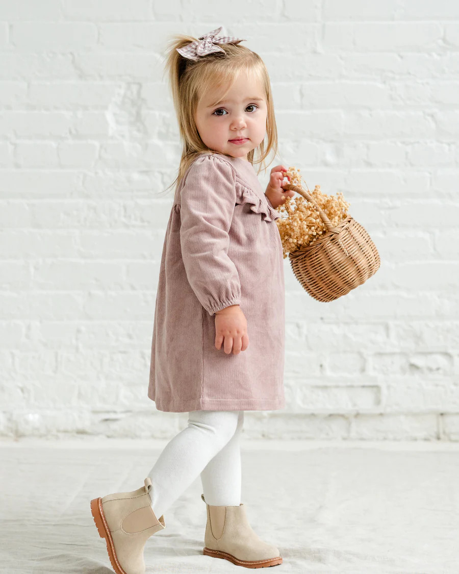 Dafina Corduroy Ruffle Dress | Colored Organics