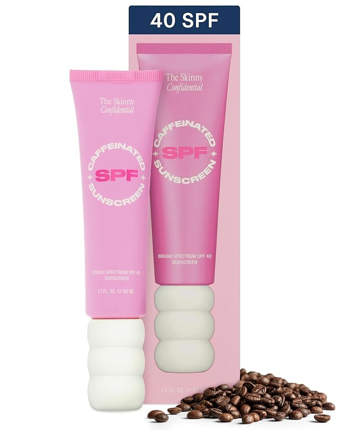 The Skinny Confidential Tinted Sunscreen, SPF 40 - Fragrance Free Face Moisturizer with No White ... | Amazon (US)