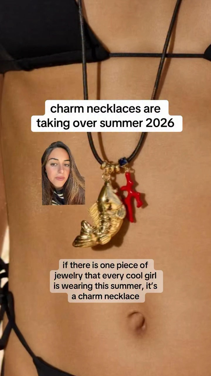charm necklaces are taking over summer 2026 🖤

 #charmnecklace #charmnecklaces #summerjewelry #summernecklaces

#LTKootd #LTKSeasonal
