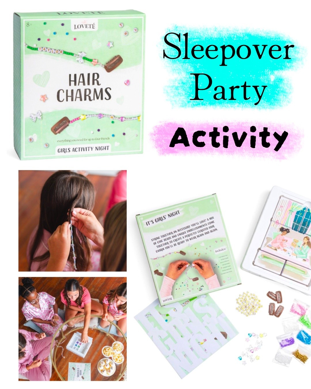Sleepover Party: Activity
Hair charms!

#LTKmomlife #LTKSaleAlert #LTKKids