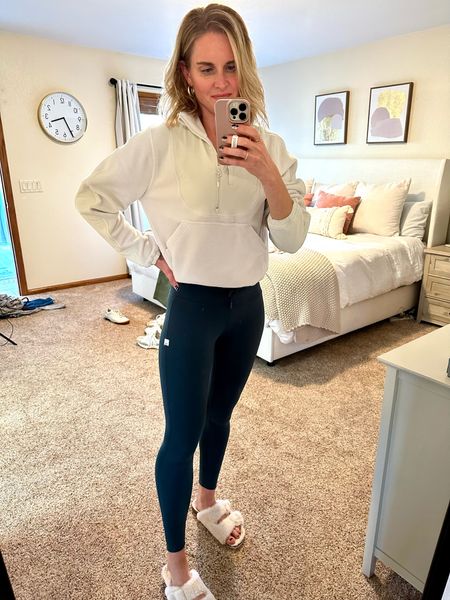 fleece Lululemon pullover (4) + hands-down one of my favorite leggings (xs)

#LTKMostLoved #LTKover40 #LTKfitness