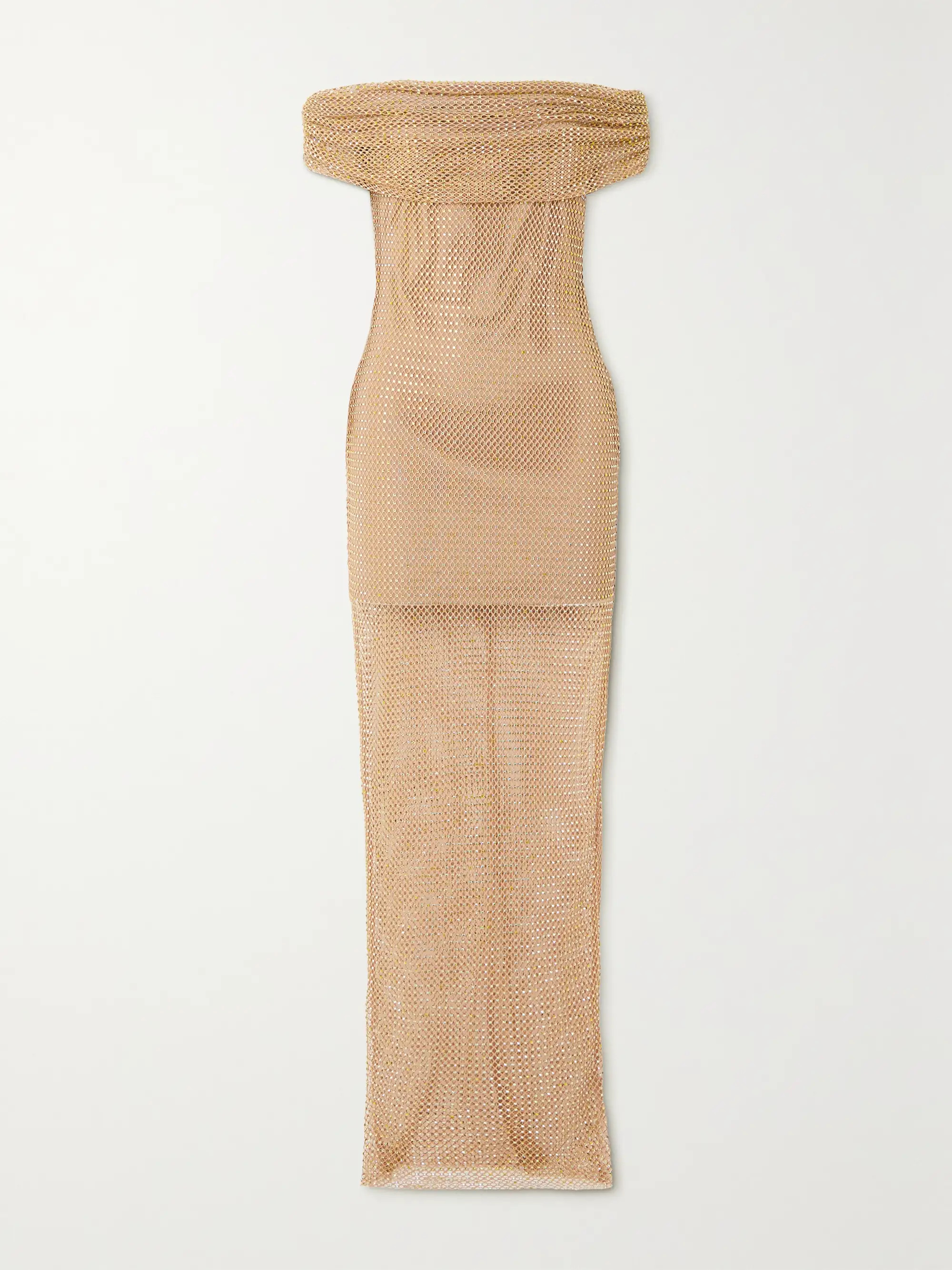 Off-the-shoulder embellished macramé gown | NET-A-PORTER (US)