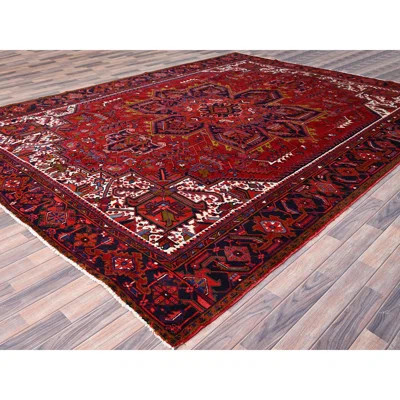 Zhandos One-of-a-Kind 10' X 12'9" 1960s Wool Area Rug Red | Wayfair North America