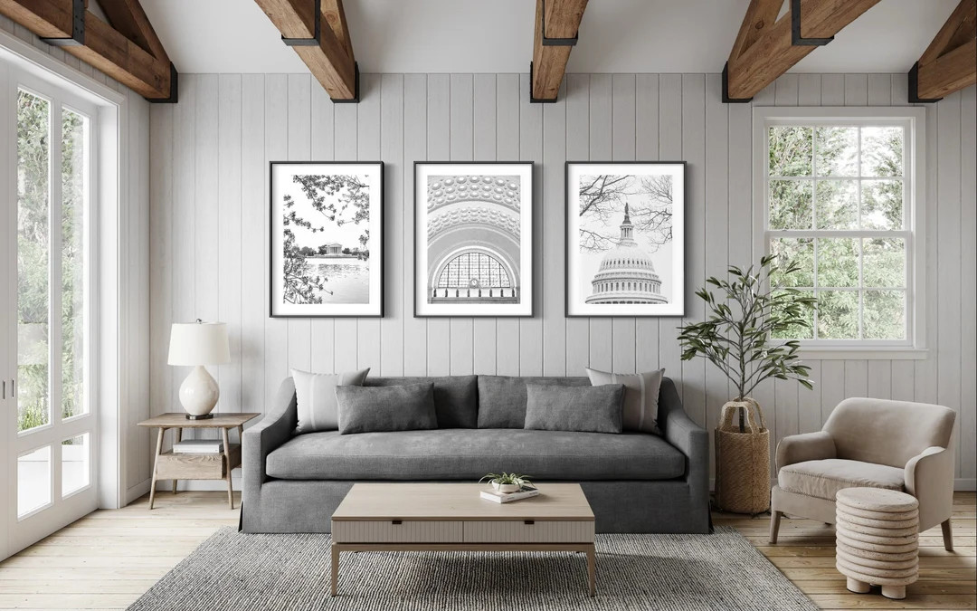DC Photography, Washington DC Black and White Art Print Set, Set of Three, SALE 20%, the Capital,... | Etsy (US)