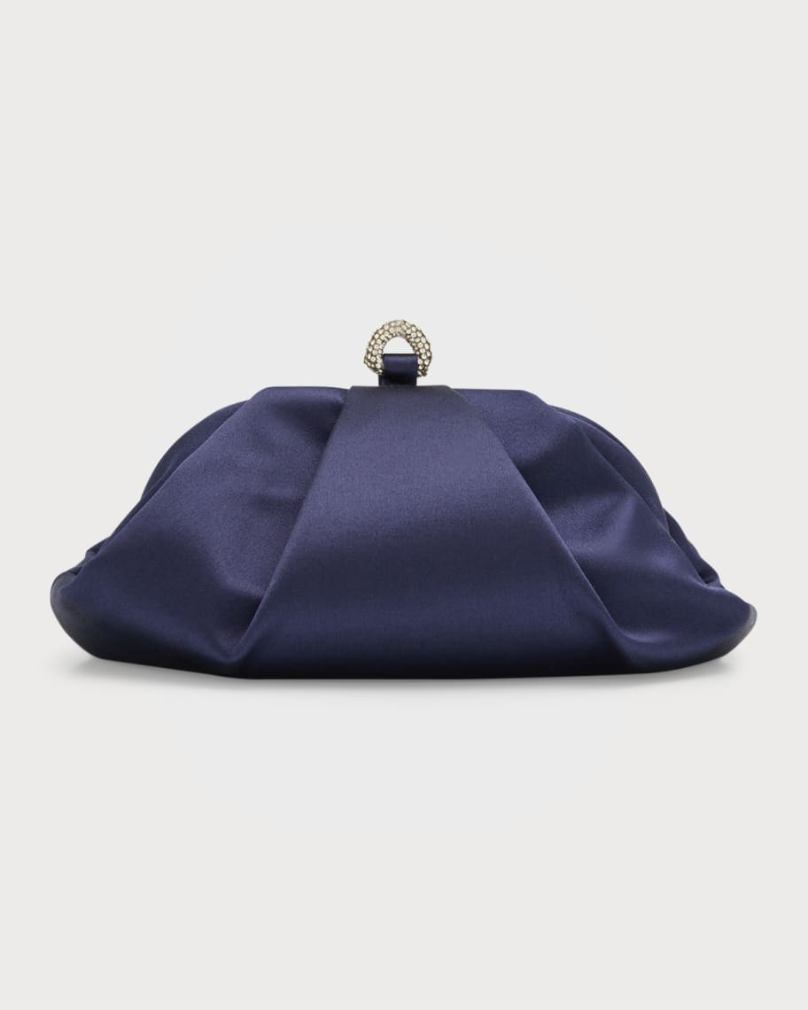 Judith Leiber Couture Gemma Crystal Satin Clutch Bag | Neiman Marcus