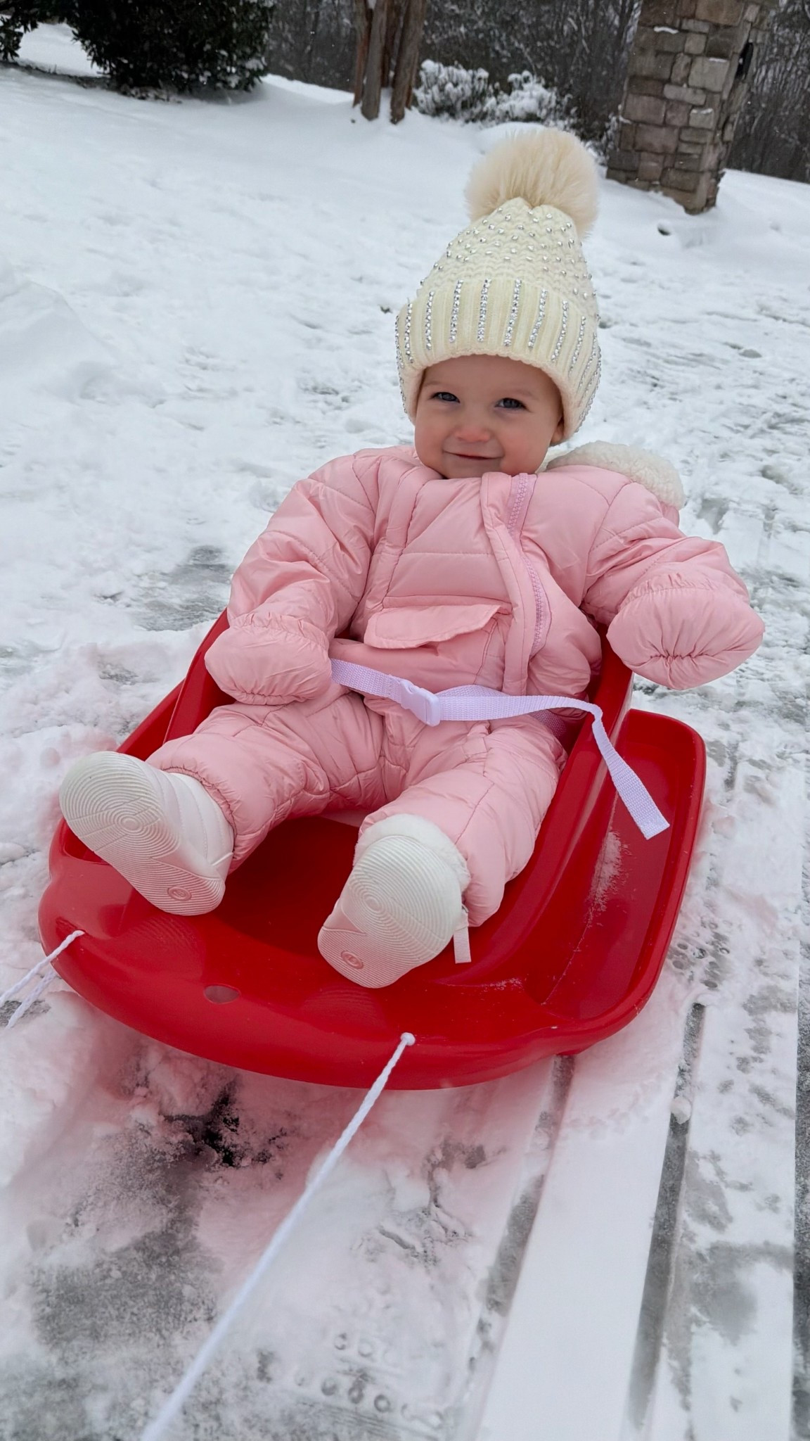 Sissy loves the snow! 

Baby snow suit, baby sled, baby snow boots 

#LTKKids #LTKBaby #LTKdayinmylife