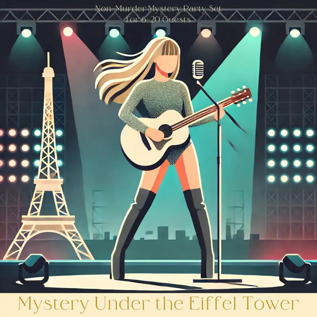 Teen / Adult Non-murder Mystery Game "mystery Under the Eiffel Tower" | 6-20 Players | PDF Versio... | Etsy (US)