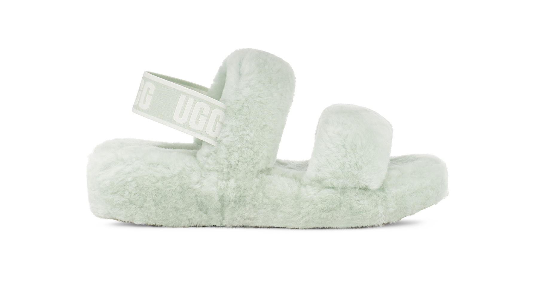 UGG Women's Oh Yeah Sheepskin Slippers in Retro Mint, Size 6 | UGG (US)