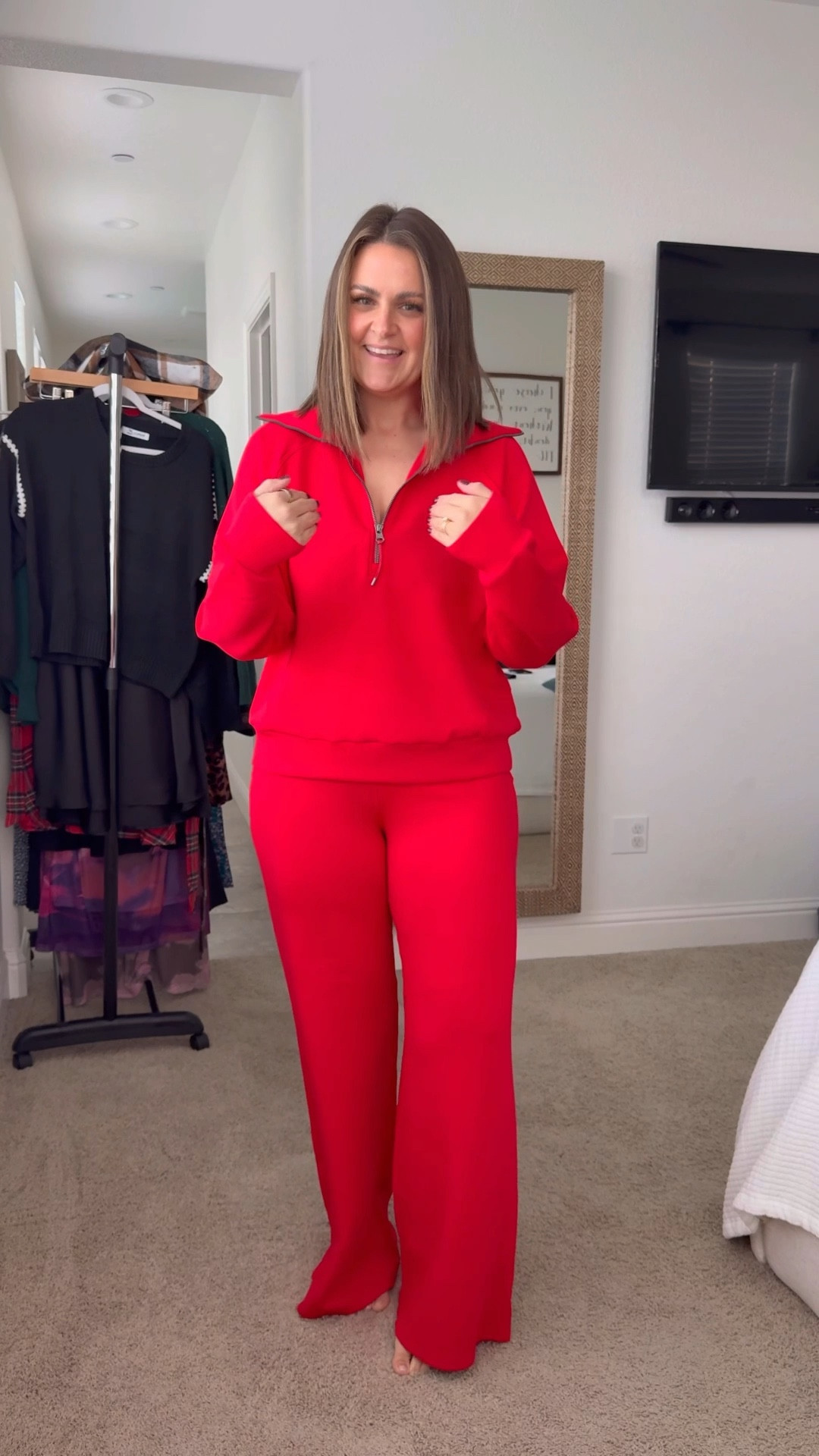 Spanx 30% off - no code needed!! Exclusions apply, but Air Essentials are including in the sale - as are Spanx Booty boost leggings and EveryWear jeans!

Sizing as pictured - XL in AirEssentials, Large in jeans, and I can do a Large and XL in booty boost leggings (depending on how much compression I’m wanting)
@spanx #spanxpartner

loungewear, supportive denim, travel outfit

#LTKOver40 #LTKSaleAlert #LTKMidsize