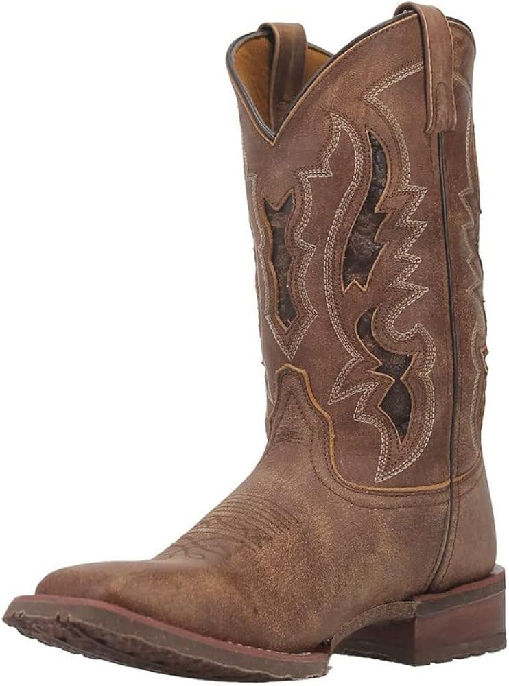 Laredo Mens Martie Square Toe Casual Boots Mid Calf - Brown | Amazon (US)