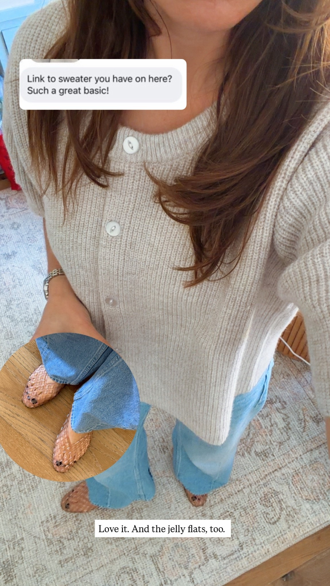 Easy on-the-go outfit. Sweater and shoes are on deal on Amazon! And the jeans are a MUST buy. So many compliments. So comfy. True to size.