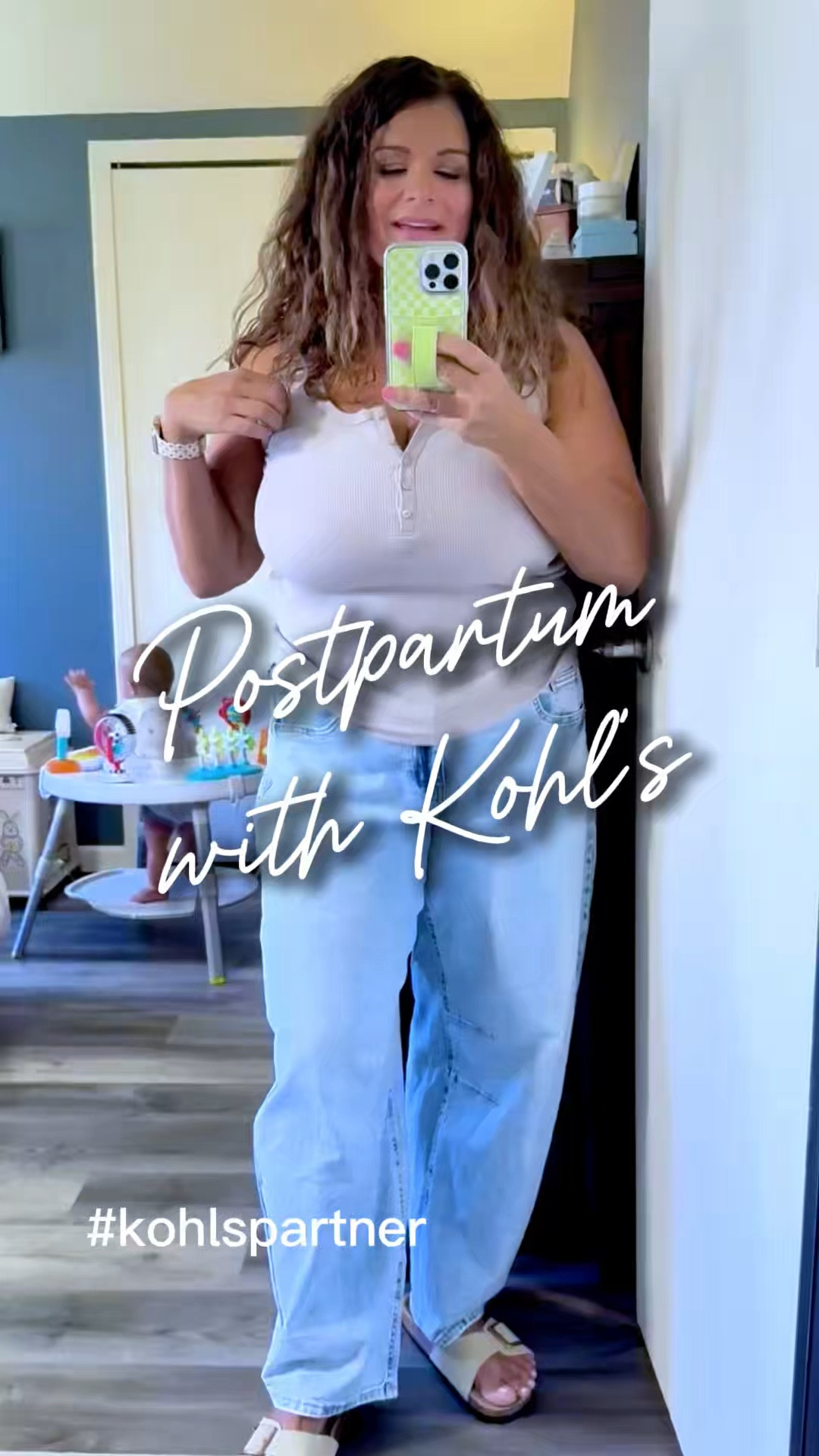 The henley I’m buying in every color 🤍 SO Ribbed Henley + barrel jeans
This top is SO good… soft, ribbed, super flattering, and the buttons make it perfect for nursing 🙌 easy postpartum win
Paired with these indigo barrel jeans with an elastic waistband in the back—comfy, forgiving, and actually cute (not stiff denim)
Real life in the background with baby in the activity center 💙
Kohls outfit ribbed henley top womens henley shirt nursing friendly tops postpartum outfit barrel jeans outfit elastic waist jeans comfy mom outfit casual everyday outfit kohls finds affordable fashion mom style spring outfits 2026
@shop.ltk @kohls #liketkit #ad #kohlspartner #kohlsfinds


#LTKMidsize #LTKBump #LTKmomlife