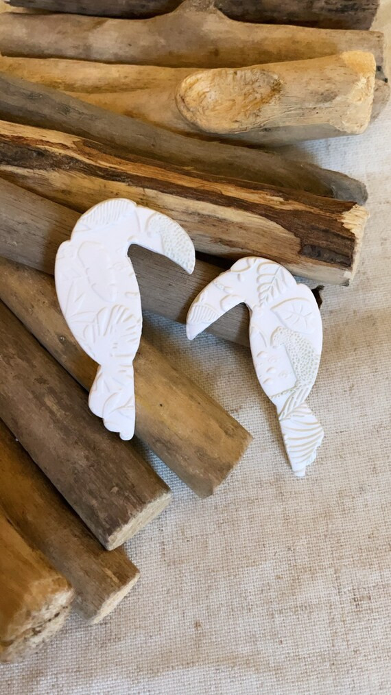 The Jungle Collection  Toucan  Stud  Clay Earrings | Etsy | Etsy (US)