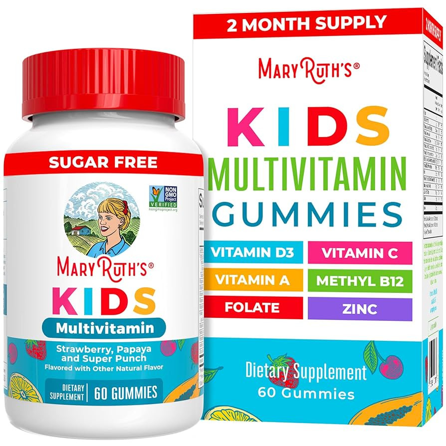 MaryRuth Organics Kids Vitamins | Multi | Sugar Free | 2 Month Supply | Kids Multivitamin Gummies... | Amazon (US)