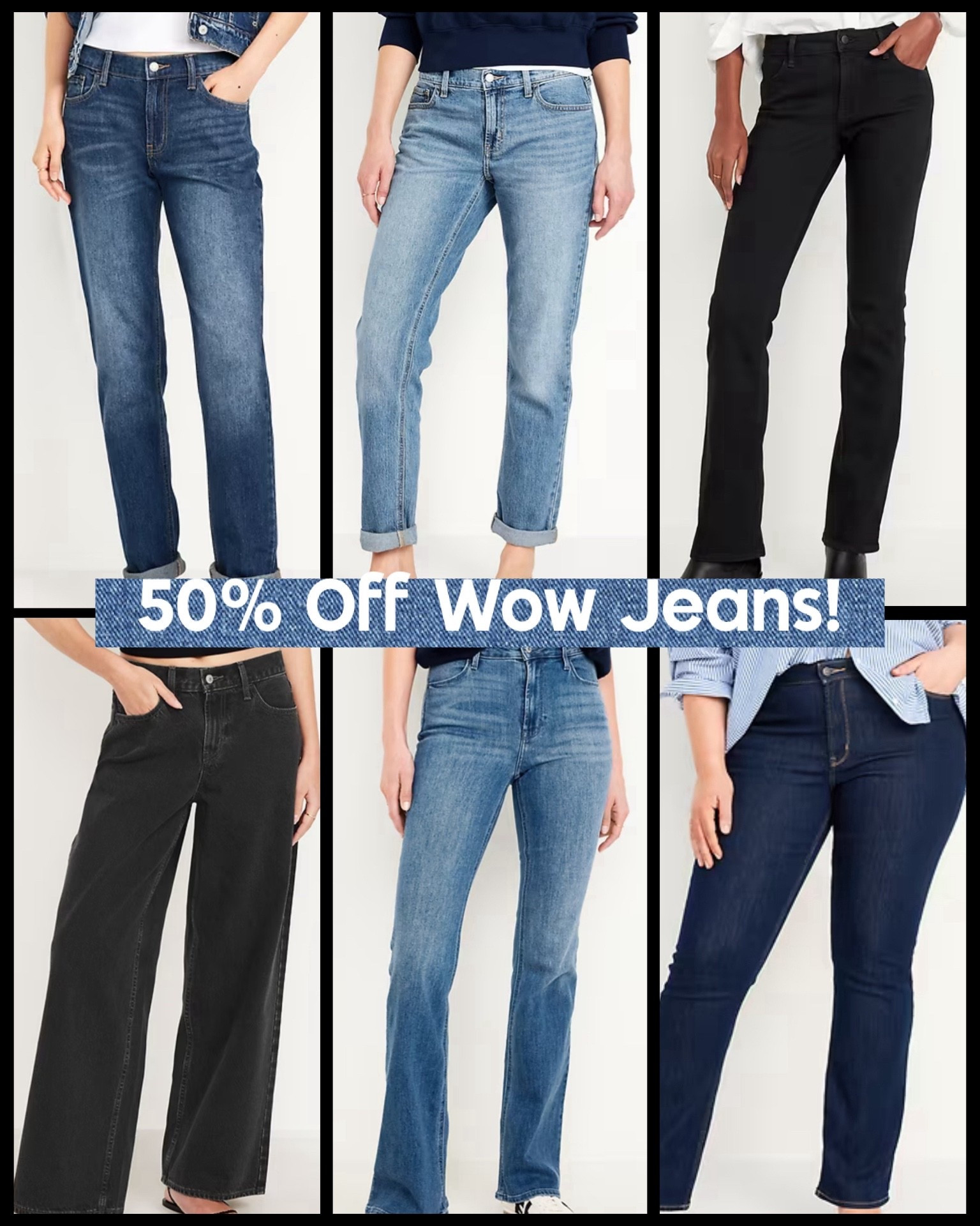 Good Morning! Old Navy has 50% Off their best selling line of Wow Jeans today! 👖 As low as $19.99 for tons of fantastic options - from boyfriend to straight to barrel to bootcut and any other style you can think of, there are tons of options to browse. Love the quality and fit of Old Navy Jeans, especially for the price! 💙

#LTKFindsUnder50 #LTKmomlife #LTKSaleAlert