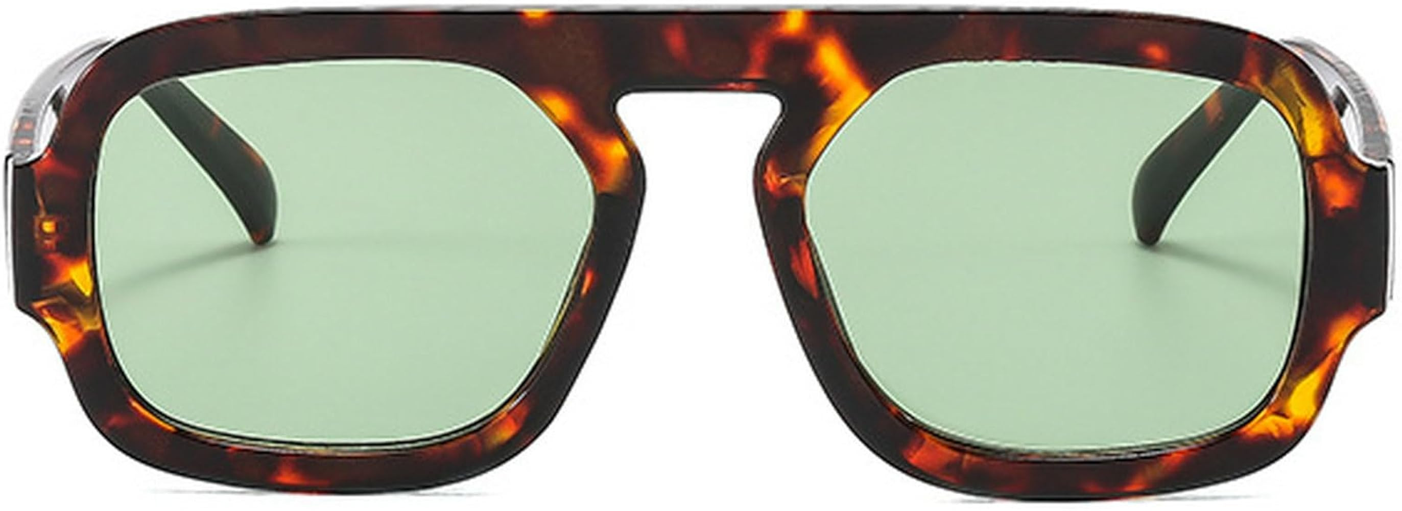 Retro Square Sunglasses Women Fashion Gradient Shades UV400 Men Punk Blue Green Sun Glasses N47 | Amazon (US)