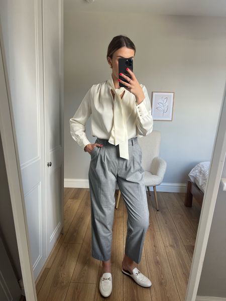Grey trousers workwear outfit! Office outfit! Corporate wear 

#LTKworkwear #LTKunder50