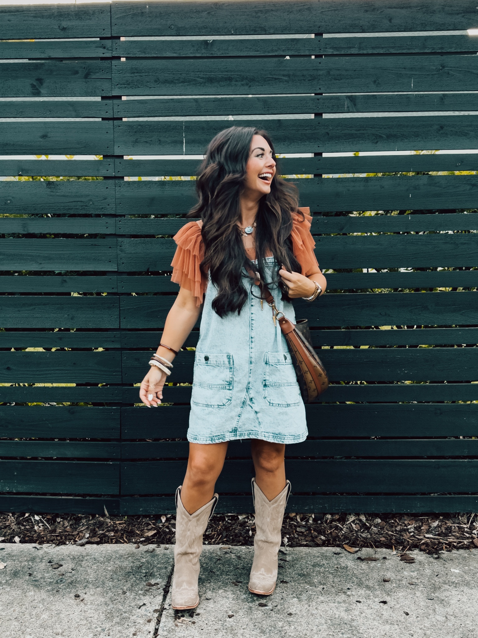 Dress size small I could use xs shirt small.. boots use code WILLOWBROOK  western outfit Christian church mom fit 

#LTKStyleTip #LTKU #LTKMidsize