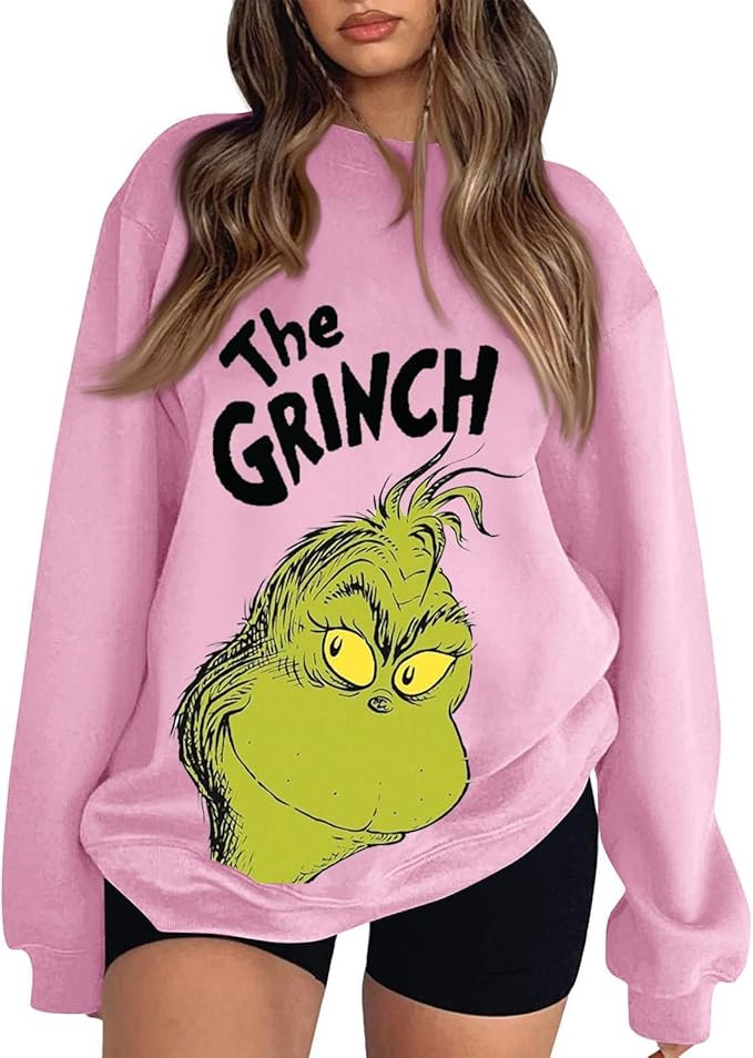 Christmas Crewneck Sweatshirt for Women Sweater Long Sleeve Funny Tops Women's Novelty Ugly Casua... | Amazon (US)