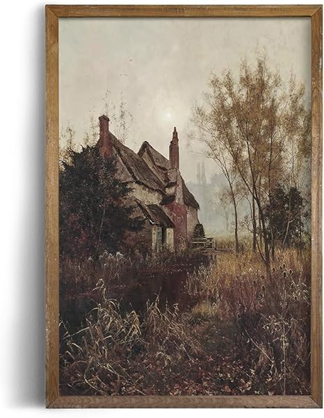 Rustic Farmhouse Wall Art Decor - 24x36 Large Unframed Rolled Canvas - Boho Art Deco Landscape Pi... | Amazon (US)