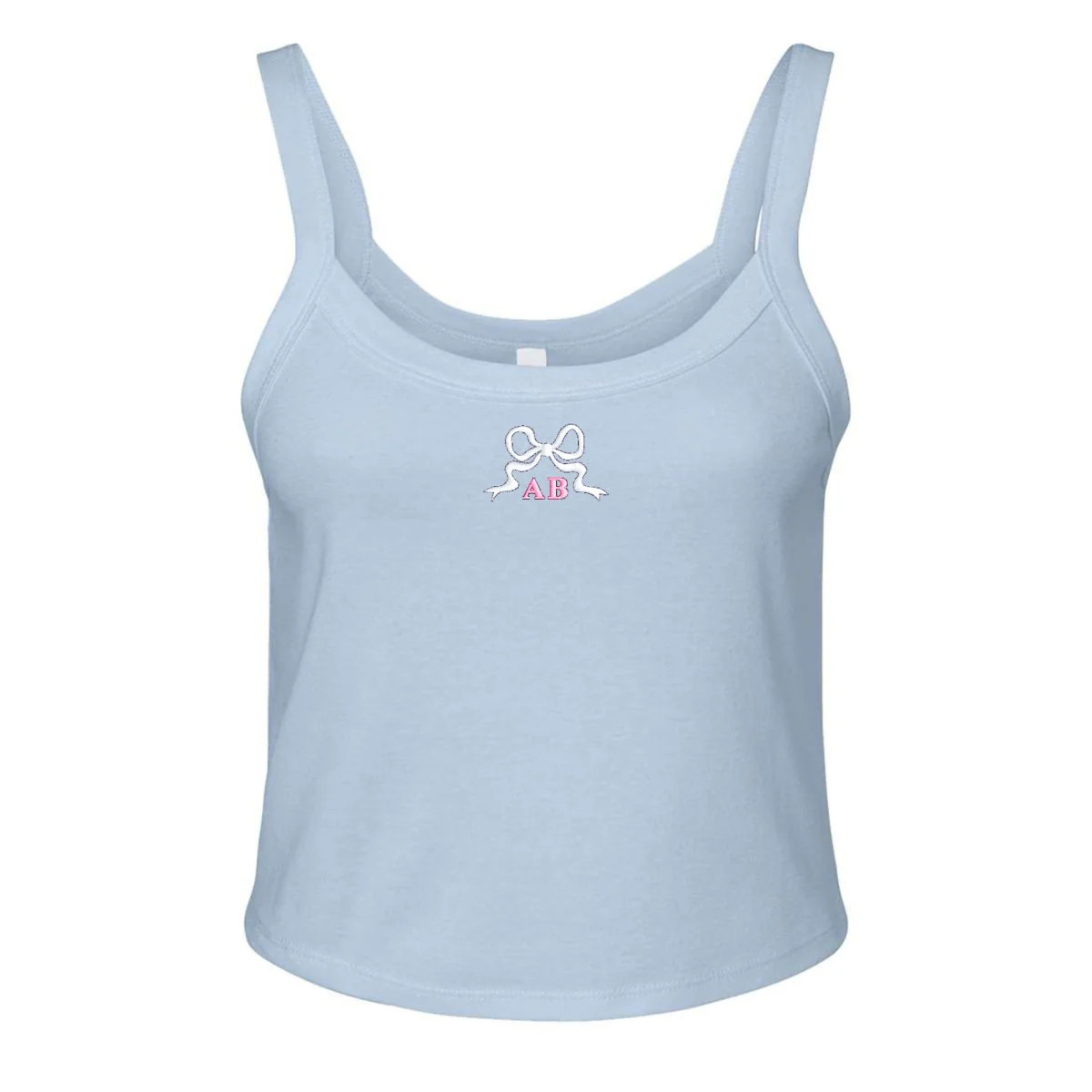 Monogrammed 'Tiny Bow' Baby Tank | United Monograms