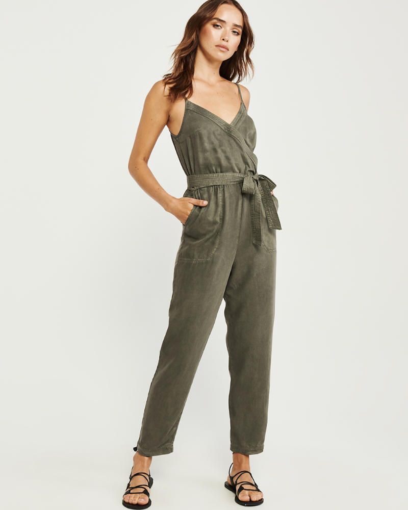 Wrap-Front Utility Jumpsuit | Abercrombie & Fitch US & UK