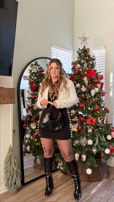 NYE dress, holiday dress, New Year’s Eve outfit idea, NYE style, Christmas outfit, holiday outfit 

#LTKHoliday #LTKunder50 #LTKfit