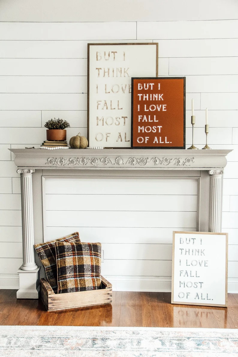 But I Think I Love Fall Most of All Wood Sign | Etsy (US)